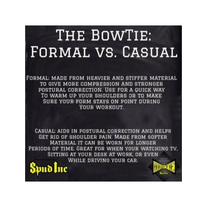 BOWTIE CASUAL トレーニング　矯正 Amazon.com: Spud Casual Bowtie Posture Support Brace