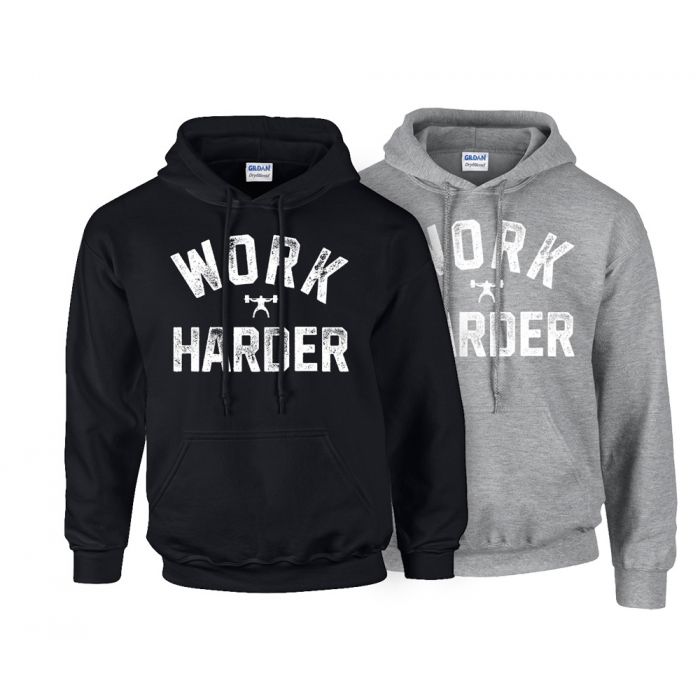 Work harder hoodie top