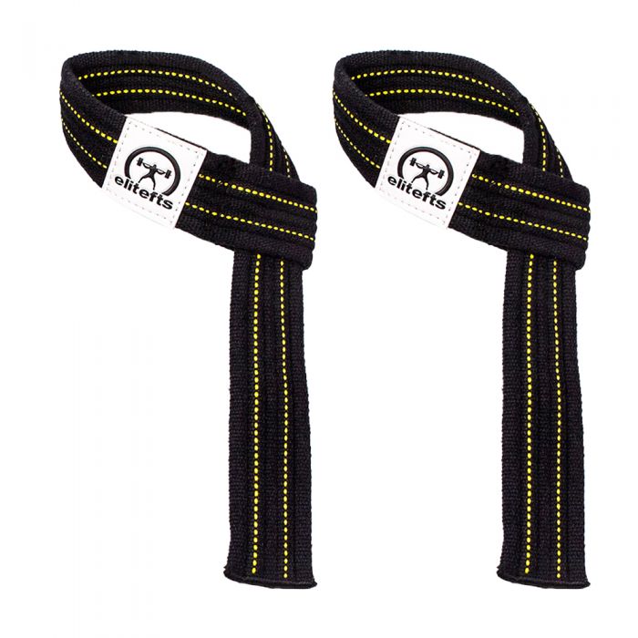 elitefts™ Yellow Jacket Wrist Strap Black/Yellow Lines