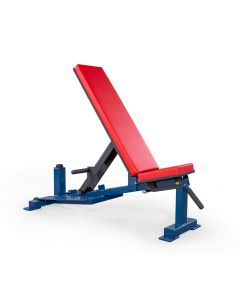 Elitefts 0-90 Deluxe Incline Bench Red Pag Blue Frame
