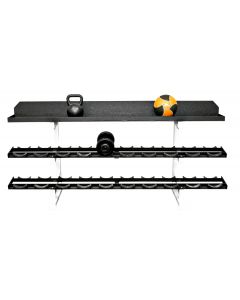 Pro Style Dumbbell Rack with Kettlebell Tray