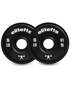 5LB black bumper plates