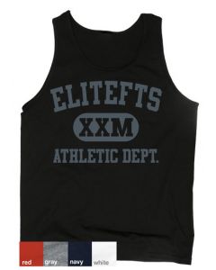 a tank top with an EliteFTS XXM decal on the chest