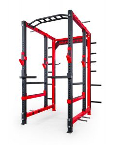 collegiate power rack with attachments