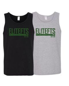 a tank top with a green EliteFTS Agency decal on the chest