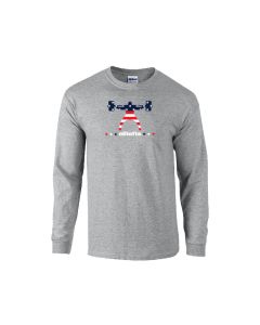 elitefts™ American Flag Squatter Long Sleeve T-Shirt