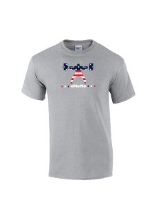 elitefts American Flag Squatter T-Shirt grey