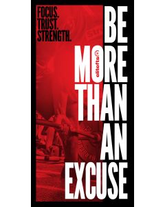 BE More vinyl banner
