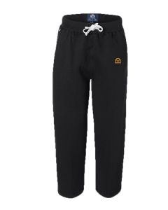 elitefts™ Crescent Gold Small Open Bottom Sweatpants 