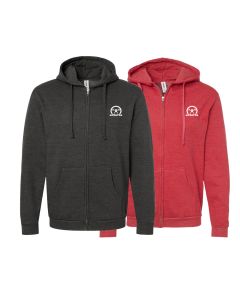 elitefts™ Crescent White 3x3 Full Zip Hoodie