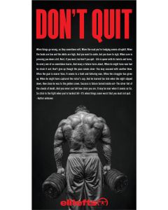 don't quit vinyl banner