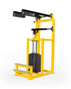 Elitefts Standing Calf - Selectorized Yellow Frame Black Pad