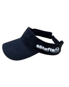 elitefts Tagline White Visor Black