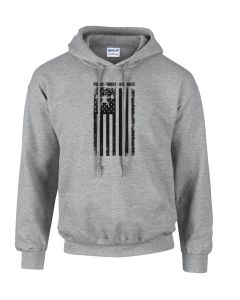 elitefts™ Focus Trust Strength Flag Black Hoodie