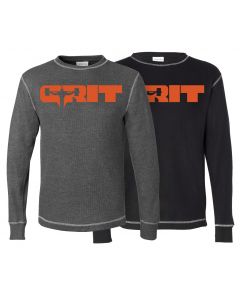 elitefts Grit Orange Thermal Long Sleeve Shirt