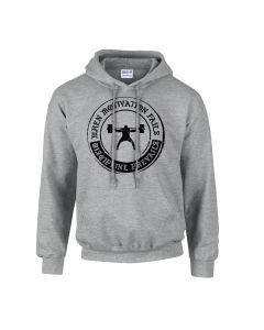 elitefts motivation hoodie grey