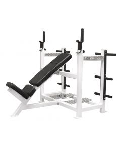 Olympic Incline Bench with Weight Racks
