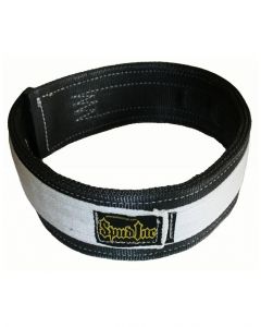 SPUD MEN'S DEADLIFT BELT 2 PLY BLACK/WHITE