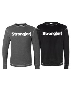 elitefts™ Strong(er) White Thermal Long Sleeve Shirt