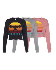 elitefts Women's Sunset Squatter Cropped Crew Fleece
