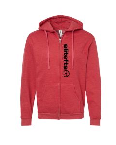 elitefts™ Tagline Black Full Zip Hoodie