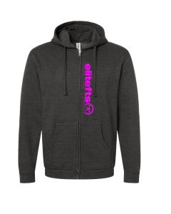 elitefts Tagline Pink Full Zip Hoodie