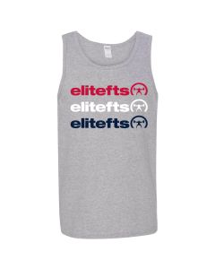 elitefts tagline rwb stacked tank top grey