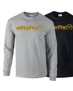 elitefts™ Tagline Vegas Gold Long Sleeve T-Shirt