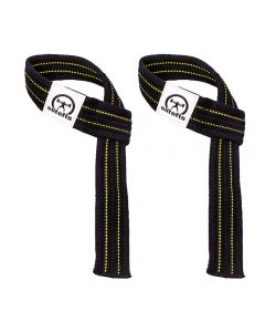 elitefts Yellow Jacket Wrist Strap Black/Yellow Lines