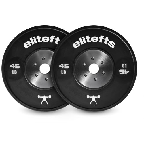 45lb black bumper plate