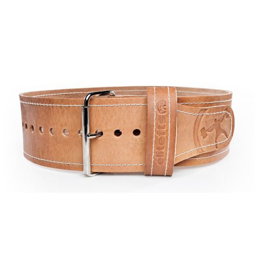 GoFit Padded Etched Leather Weightlifting Belt - Medium