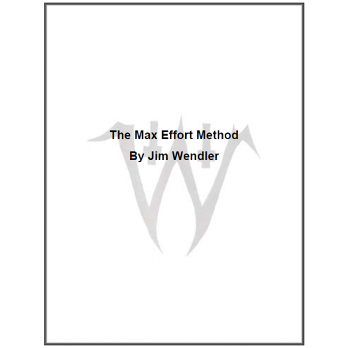 picture of The Max Effort Method (eBook)