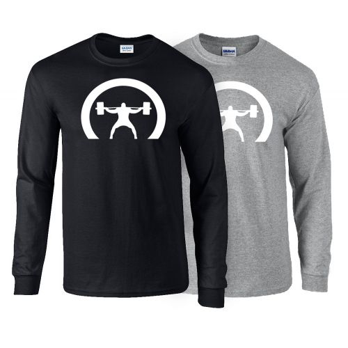 picture of elitefts Men's Crescent Only Long Sleeve T-Shirt