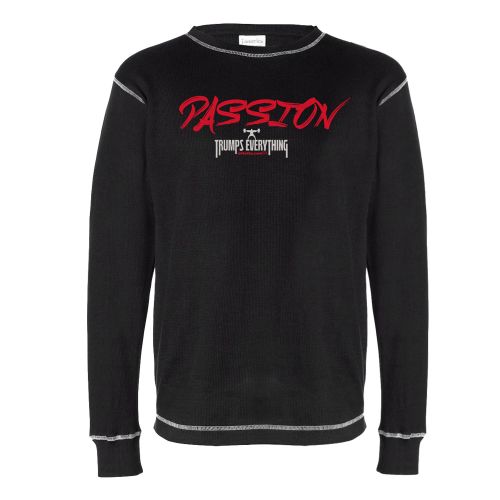 picture of Passion Trumps Everything thermal T-shirt
