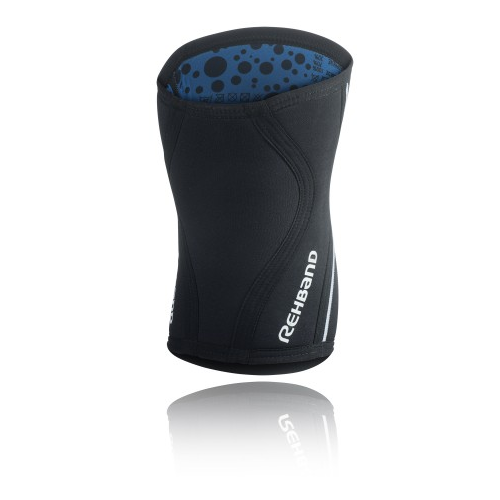 Rehband 105406 Rx Knee Sleeve - Black, 7mm 