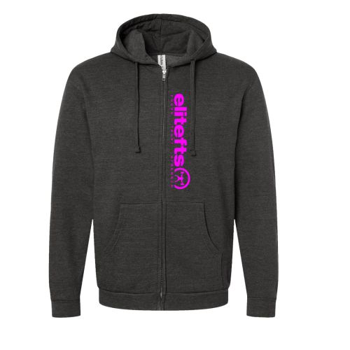 elitefts Tagline Pink Full Zip Hoodie