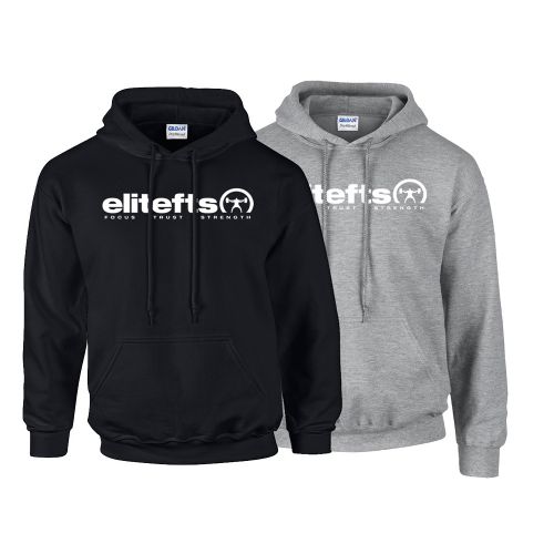 elitefts Tagline White Hoodie