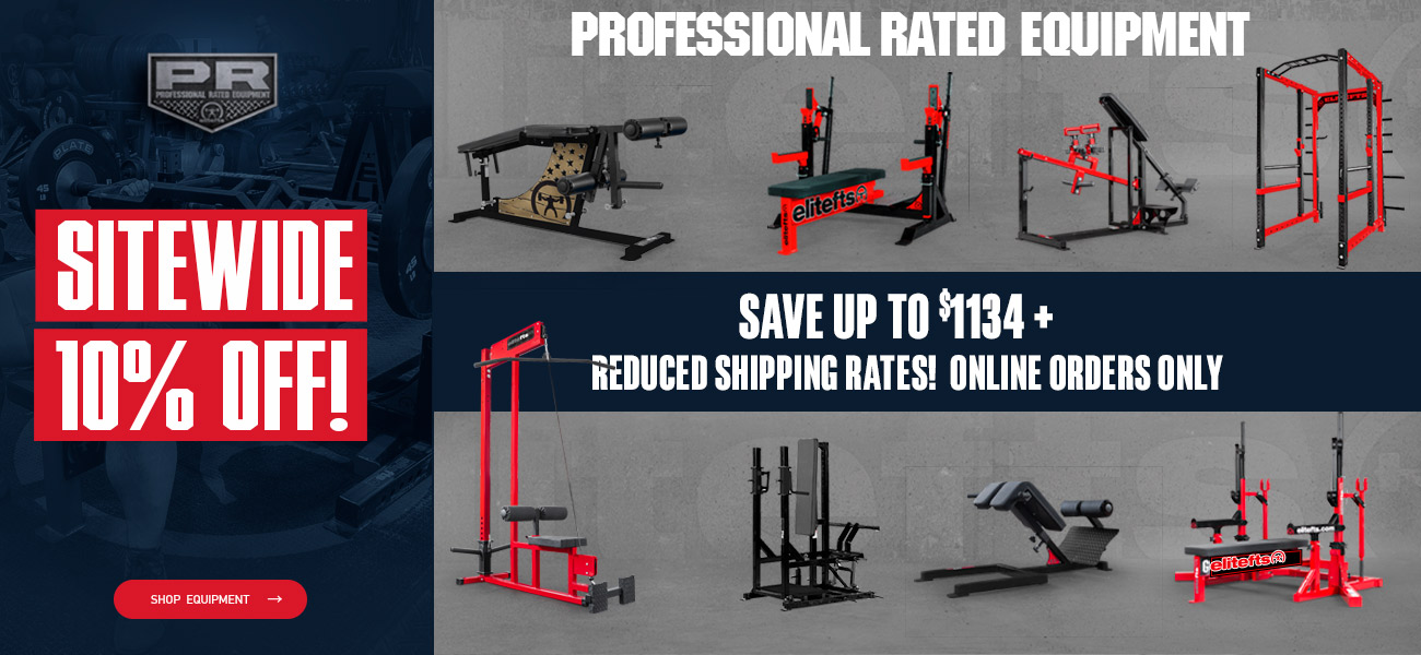 elitefts equipment reduced shipping rates + 10% off