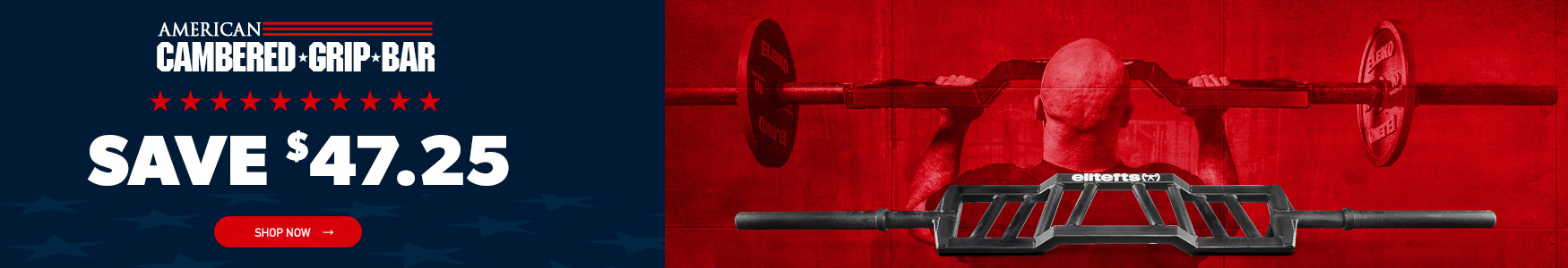 save 15% on the cambered grip bar