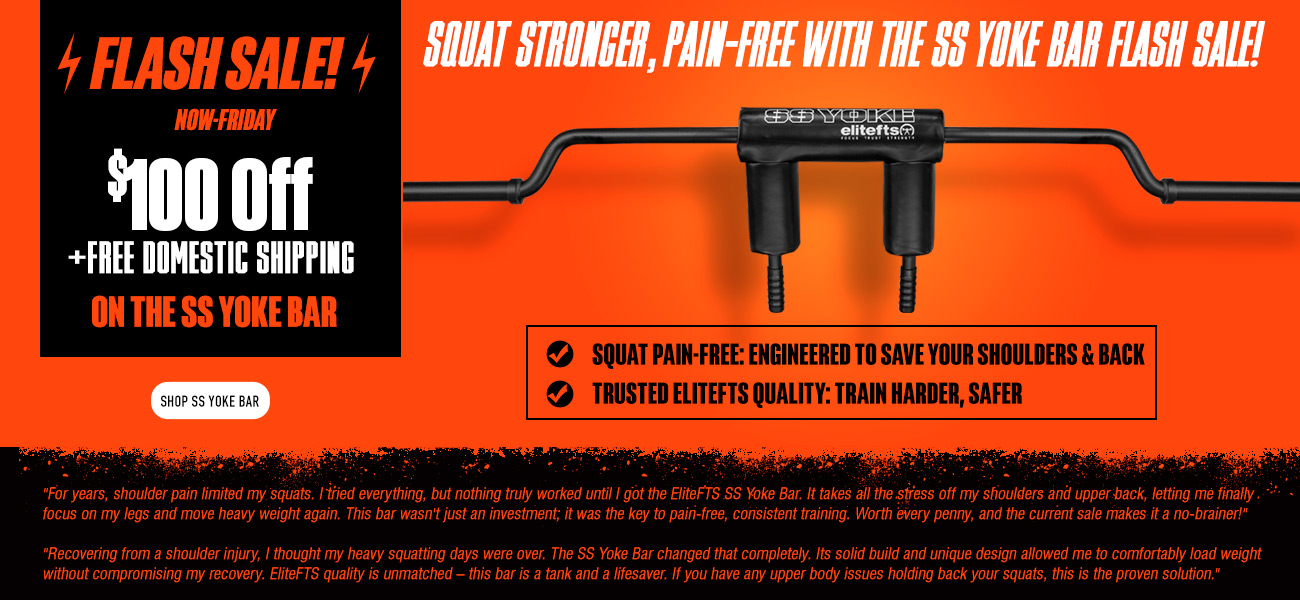 save $100 on the ss yoke bar