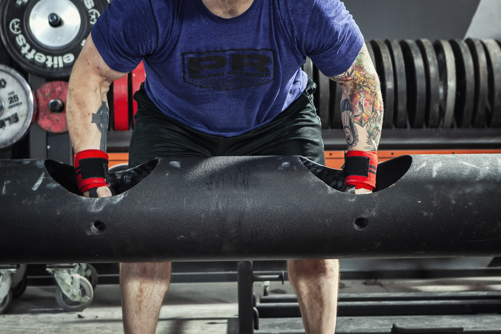 Normal Wrist Wraps being used in Log Press