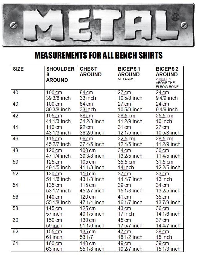 Metal Sizing Information Elitefts