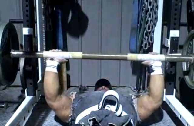 Max Effort Upper: Fat Bar Floor Press vs Chains, Triceps