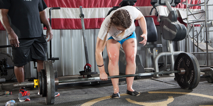 Short arms. Titan, Velocity Sumo Deadlift Suit. Short Legs long Torso.