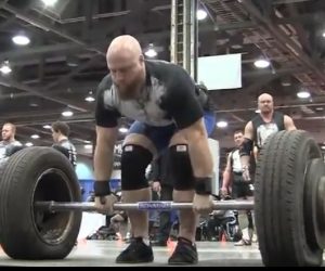 Strongman Andy Deck Competiting at the Arnold 
