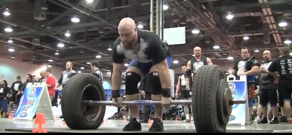 Strongman Andy Deck Competiting at the Arnold 