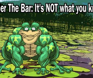 Under The Bar: It's NOT what you know