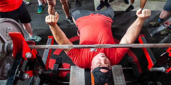 GIANT CAMBERED BAR BENCH