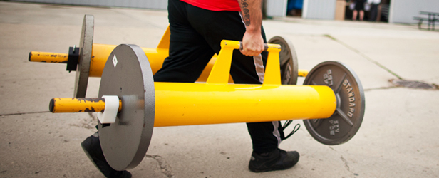 Working on Quicker Feet with Loaded Carries (Video)