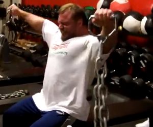 Seated Lateral Raise With Chains